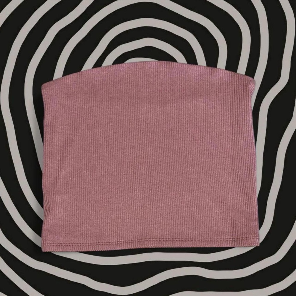 American Eagle Outfitters Mauve Ribbed Tube Top